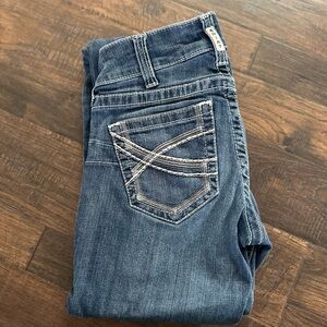 Ariat Blue Boot Cut Jeans with Distinctive Stitching
